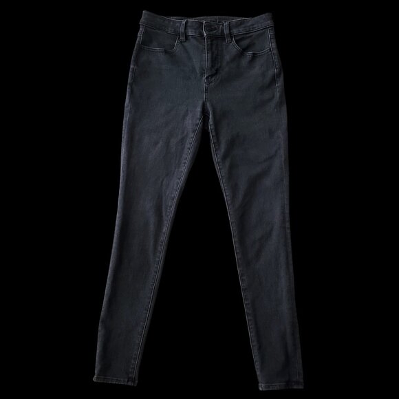 American Eagle Hi Rise Jegging Dream Stretch Black Size 6 - Picture 3 of 16